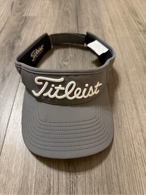 Titleist Gray Visor with White Embroidered Logo